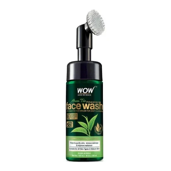 Green Tea Face Wash 150 ML (Face wash with built-in-brush)