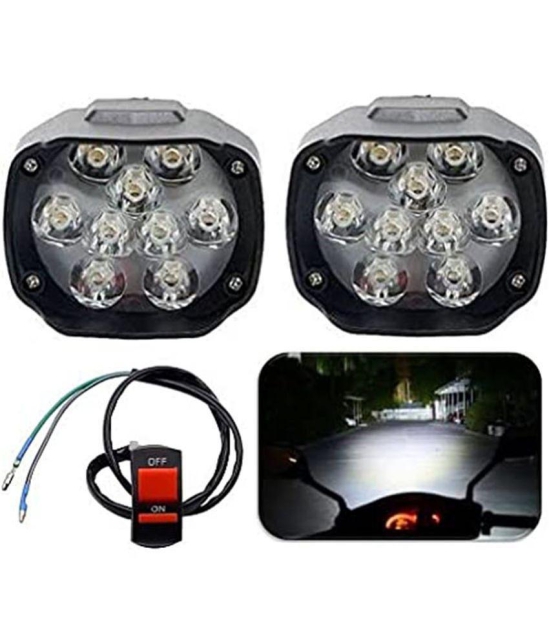 THERMAL 9 LED Fog Light, Waterproof Head Lamp, Bar Light Off-Roading Universal for All Bikes, Scooty, Car & vehicles.