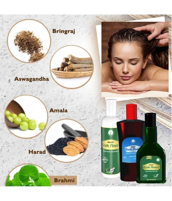 Deemark Kesh Power Oil + Kesh Power Shampoo + Thanda Oil