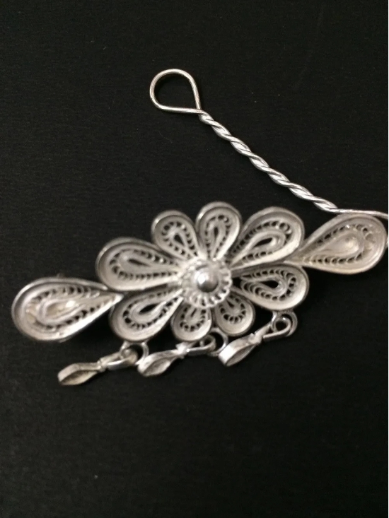 Silver Hair Clip