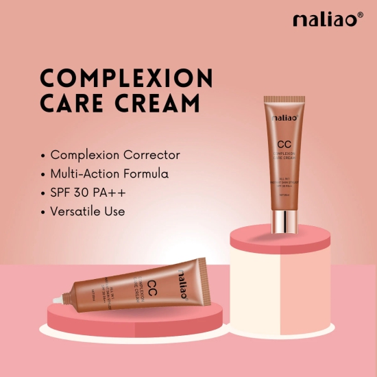 Maliao All-in-One Instant Skin Stylist CC Cream SPF 30PA++ - Flawless Coverage & Sun Protection-120 NATURAL