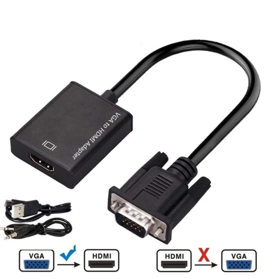 Lapster Quality Assured VGA to HDMI Adapter 1 Piece - 1 Piece