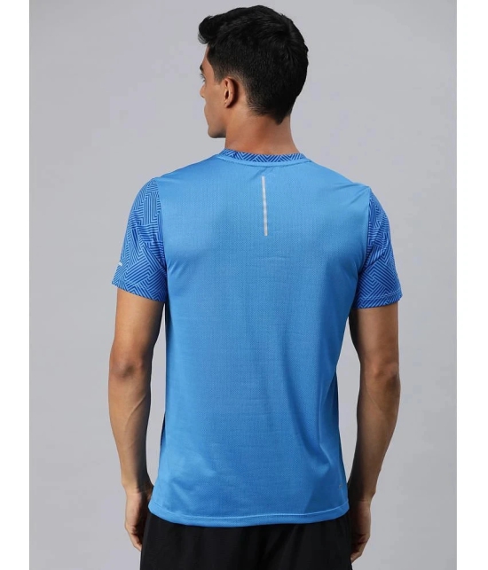 Alcis Blue Polyester Slim Fit Mens Sports T-Shirt ( Pack of 1 ) - None