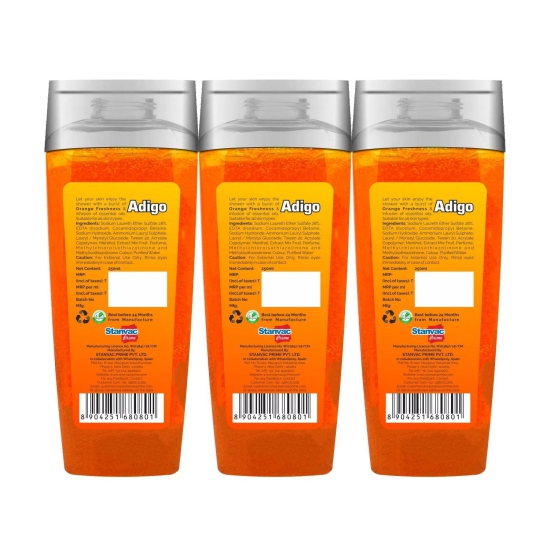 Adigo | Shower gel | Orange | Fresh 250ml (Pack Of 3)