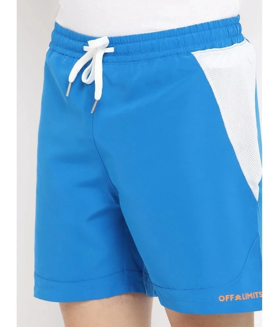 OFF LIMITS - Blue Polyester Mens Running Shorts ( Pack of 1 ) - None