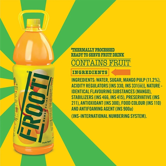 Frooti Mango Drink, 1.8 L Bottle