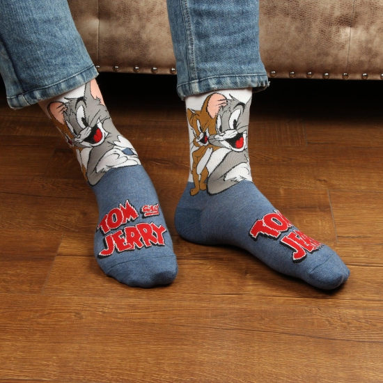 Tom & Jerry Unisex Cotton Socks