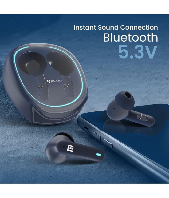 Portronics Harmonics Twins S11 On Ear TWS Blue