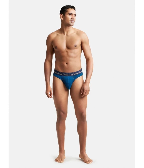 Jockey US17 Men Super Combed Cotton Rib Solid Brief - Poseidon - None