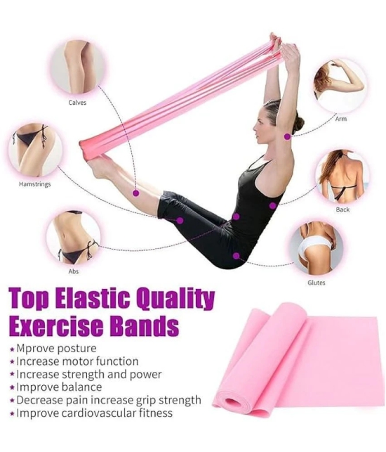 Thera Band Latex Free Resistance Exercise Band, Pack of 1, Pink - Pink