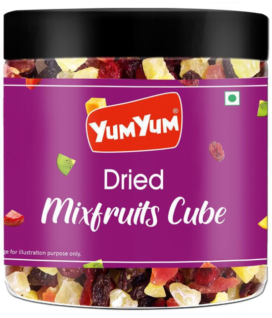 YUM YUM Mixed Dried Fruits Healthy Snack-200g Cranberries, Strawberries, Kiwi, Mango, Pineapple,