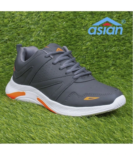 ASIAN WATERPROOF-12 Gray Running Shoes - None