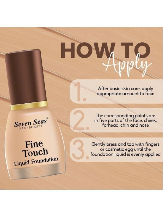 Seven Seas Fine Touch Waterproof Total Oil Control Liquid Foundation(Natural,12ML)