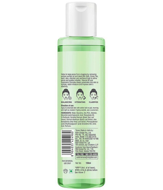 Joy Clarifying & Pore Minimizing Green Tea Face Toner 150ml, (Pack of 1)