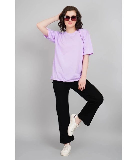 PPTHEFASHIONHUB Lavender Cotton Womens T-Shirt ( Pack of 1 ) - None