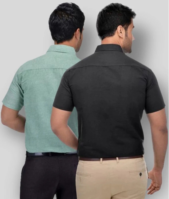 DESHBANDHU DBK - Multicolor Cotton Regular Fit Mens Formal Shirt (Pack of 2) - None