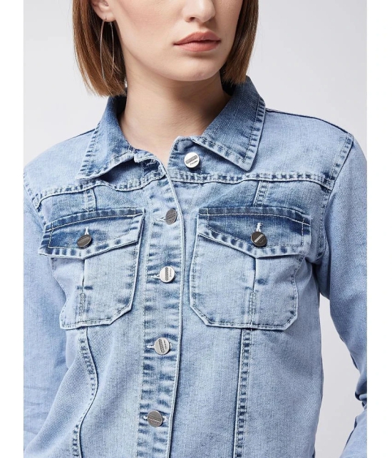 Miss Chase - Cotton Blue Denim Jacket - None