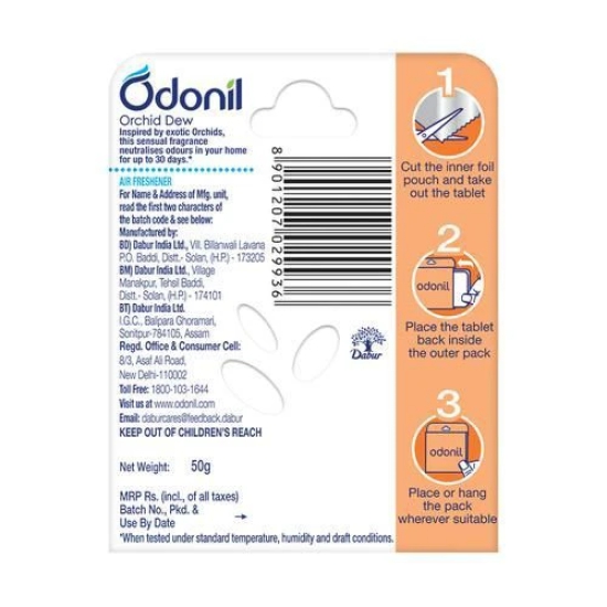 Odonil Toilet Air Freshener - Orchid Dew, 50 gm