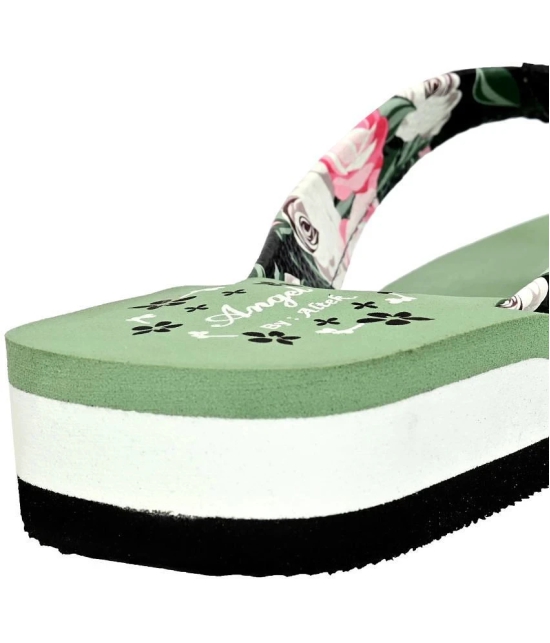 Altek Green Womens Flip Flop - None