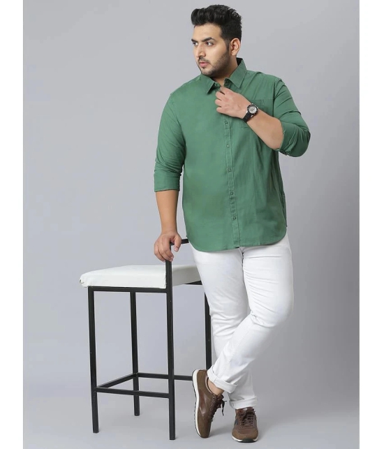 instaFab - Green Cotton Oversized Fit Mens Casual Shirt ( Pack of 1 ) - None