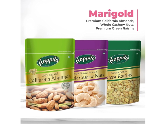 Happilo Celebration Dry Fruit Gift Box Marigold 650g