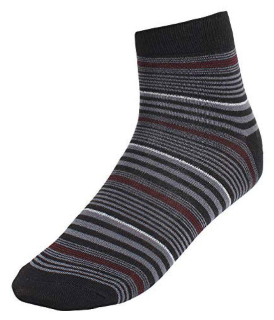 Creature - Cotton Men's Striped Multicolor Ankle Length Socks ( Pack of 6 ) - Multicolor