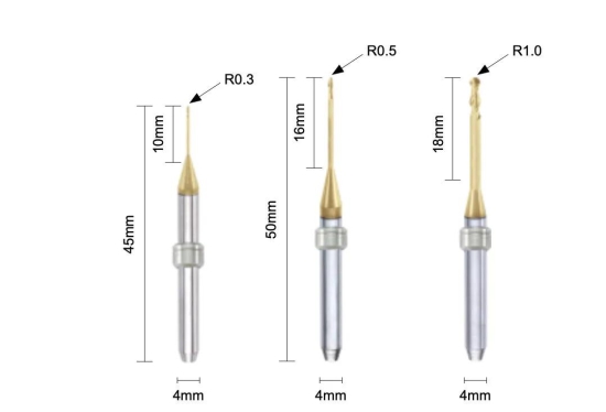 dlc bur for (roland , vhf , arum , xt cera ) milling machine-VHF 2 MM HEAD