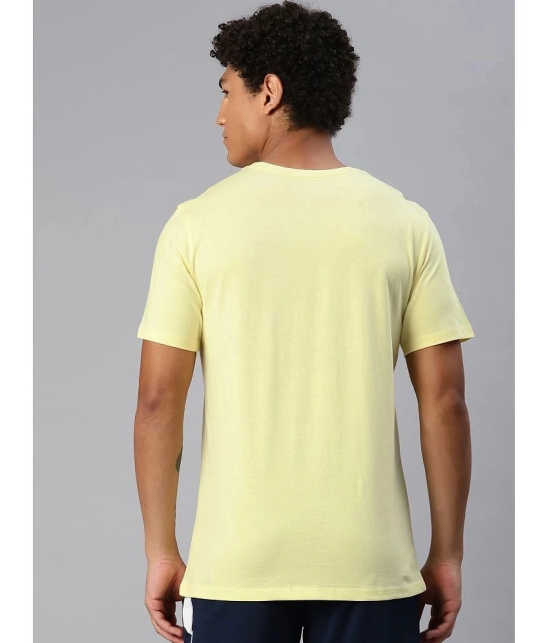 Alcis Yellow Cotton Regular Fit Mens Sports T-Shirt ( Pack of 1 ) - None