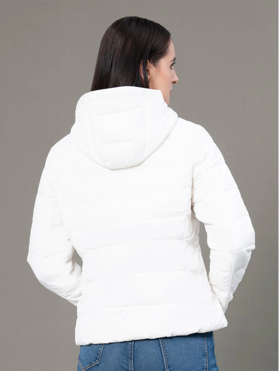 RedTape Hooded Jacket for Women | Padded & Water Resistant Finish | Enhanced Comfort