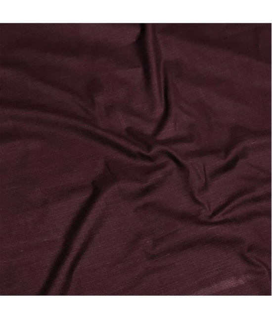 MEHZEEL FAB - Unstitched Maroon Cotton Blend Dress Material ( Pack of 1 ) - Maroon