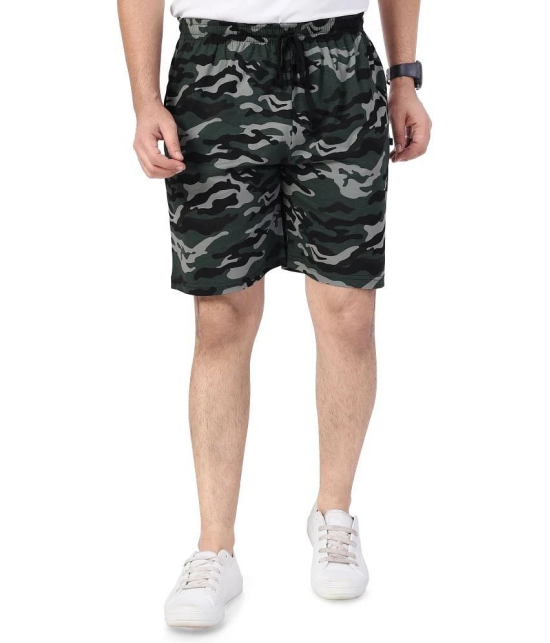 Neo Garments Green Cotton Mens Shorts ( Pack of 1 ) - None