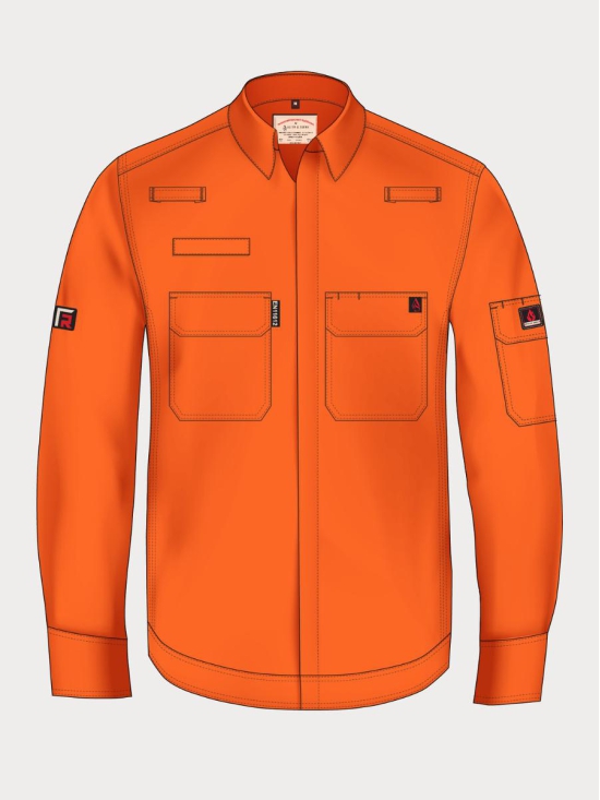 TFSH Long Sleeve Jacket-5XL / Orange