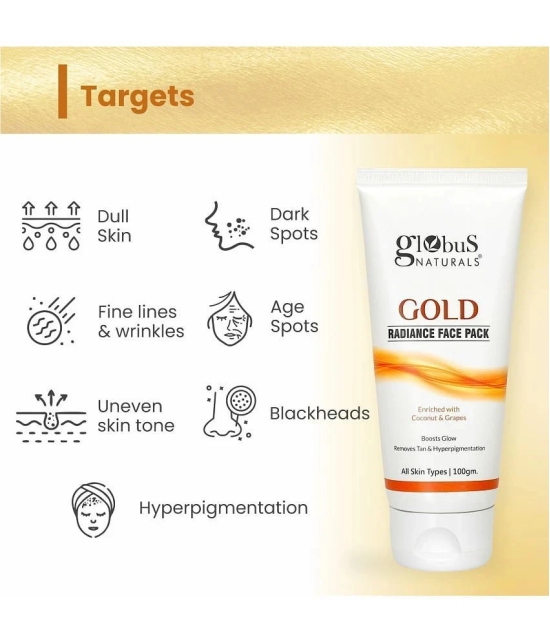 Globus Naturals Gold Radiance Face Pack, 100gm