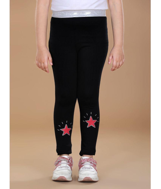 StyleStone - Black Lycra Girls Leggings ( Pack of 1 ) - None