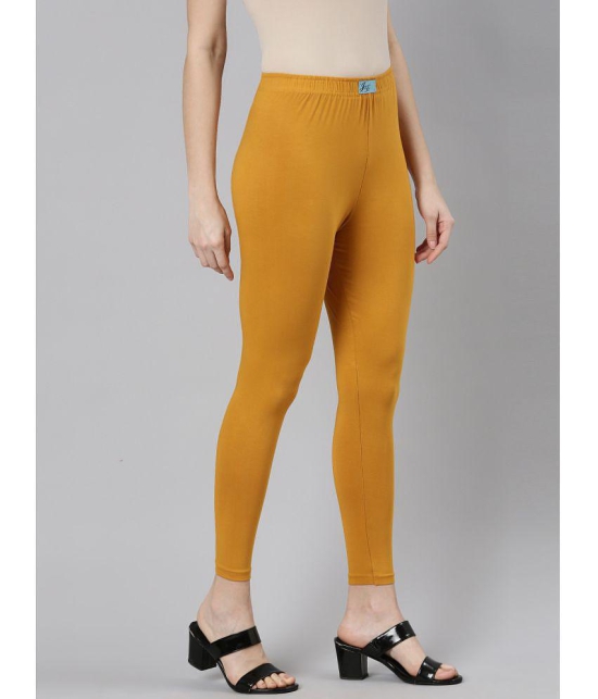 Jcss - Mustard Lycra Women's Leggings ( Pack of 2 ) - None