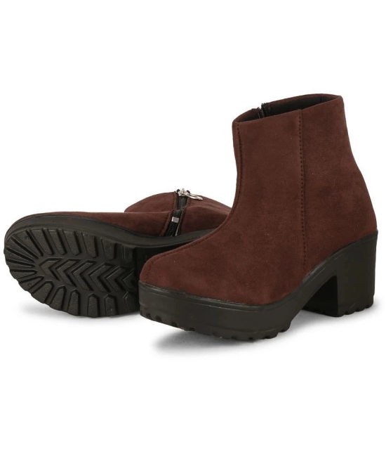 Saheb - Brown Womens Ankle Length Boots - None