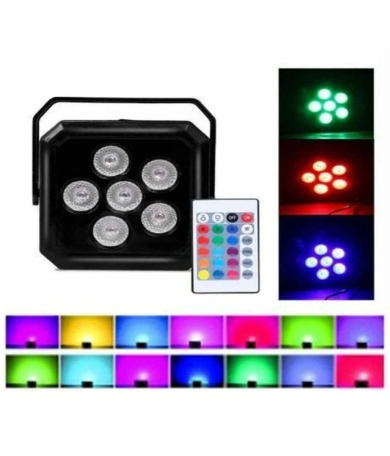 DAYBETTER Plastic DJ LED Par Flood Light with Remote Pendant Multi - Pack of 1