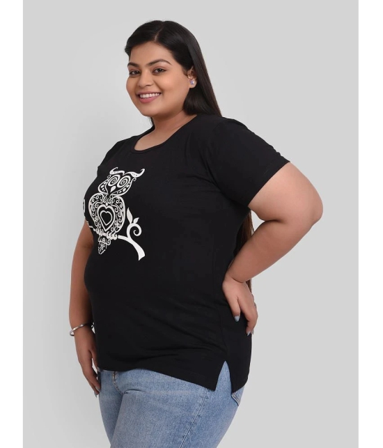 Neo Garments - Black Cotton Regular Fit Womens T-Shirt ( Pack of 1 ) - 8XL