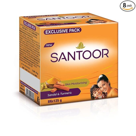 Santoor beauty Soap 100gm  (Pack of 8)