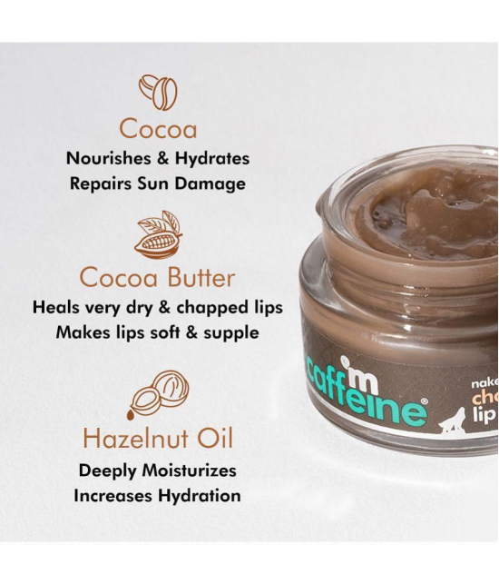 mCaffeine Choco Lip Balm for Dry & Chapped Lips - 24 Hours Moisturization