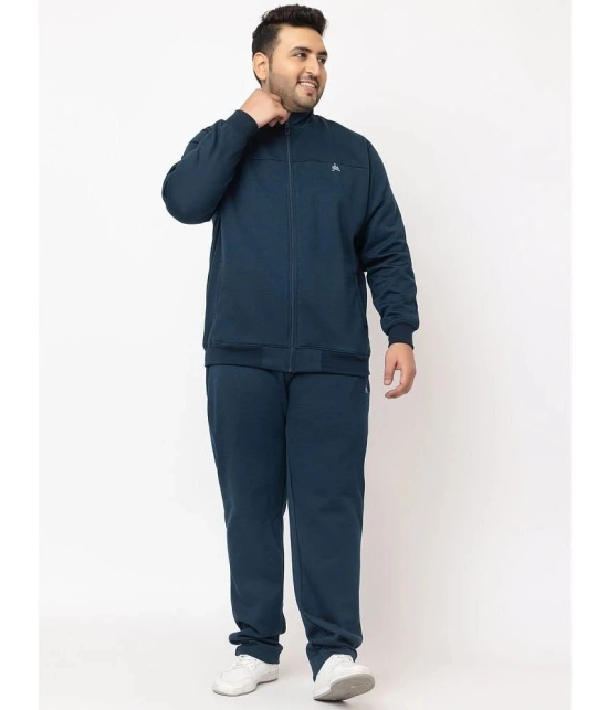 YHA - Teal Fleece Regular Fit Mens Tracksuit ( Pack of 1 ) - None