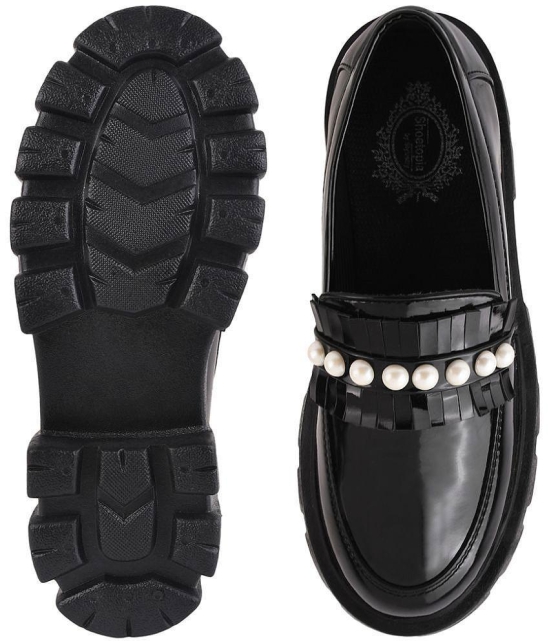 Shoetopia - Black Women''s Loafers - None