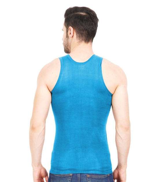 NRG Mens Sleeveless Colour Cotton Vest  ( Pack of 1 Turquoise ) G23