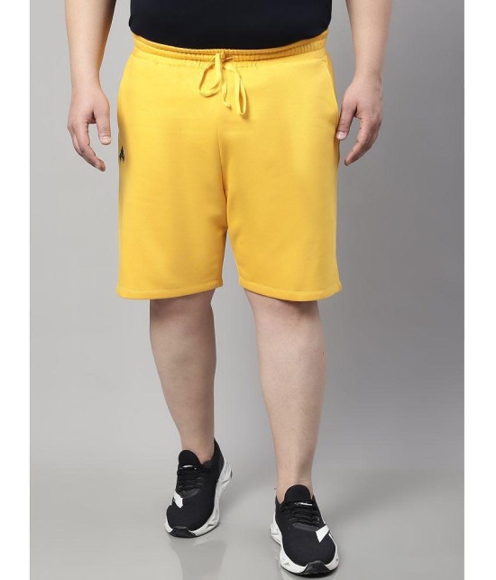 Rute - Yellow Cotton Mens Shorts ( Pack of 1 ) - None