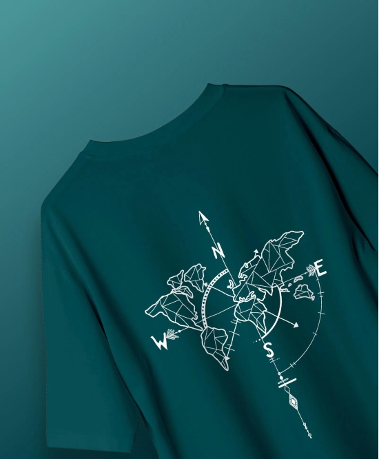 World Traveler Unisex Oversize-Teal Blue / M