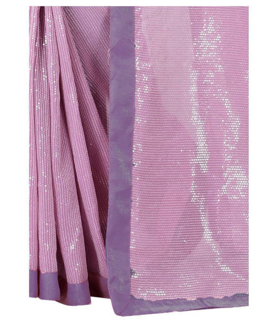 ofline selection Purple Georgette Saree