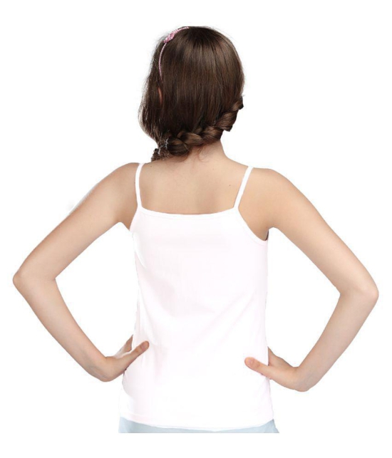 HAP Lovly white Camisole for Girls/inners for girls/spaghetti top/pack of 3 - None