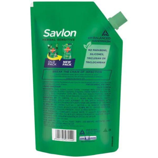 Savlon Herbal Sensitive Hand Wash Pouch 750 Ml