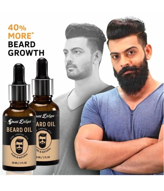 Smartdrops 30mL Promotes Beard Growth Beard Oil ( Pack of 2 )