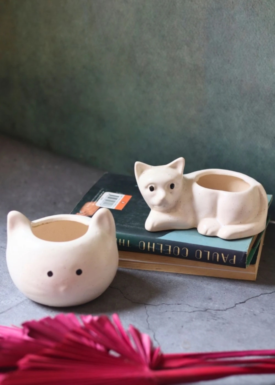 Cat & Kitty Planter